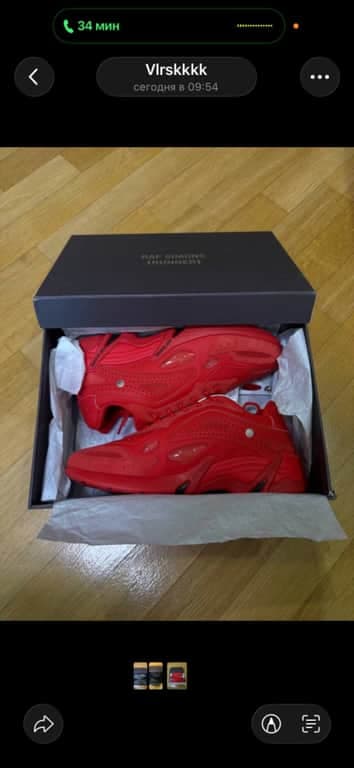 Raf Simons Cylon 21 black purple и red, Raf Simons Antei White/Black - фото 4